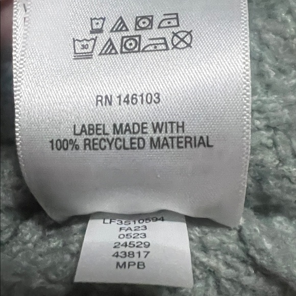 And Now This Extended-Shoulder Chunky Cable Knit Sweater Vest M Green Slouchy - Picture 7 of 7